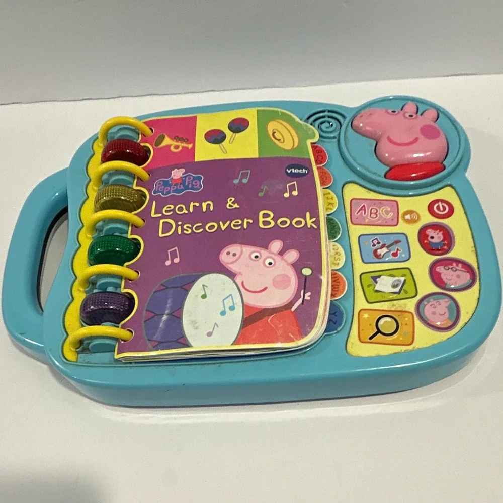 VTech Peppa Pig Learn & Discover Book Electronic Learning Toy Ages 2-5